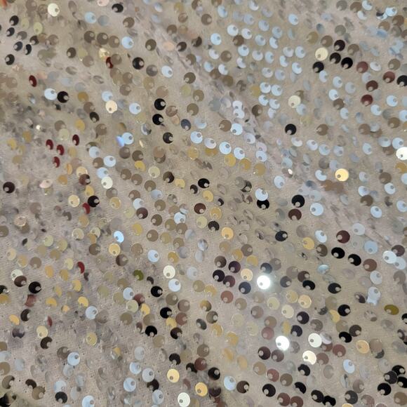 Blanc White Silver Embellished Maxi Bodycon Dress - M - Picture 5 of 8